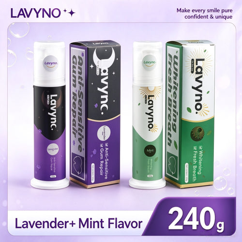 LAVYNO Day & Night Toothpaste Duo